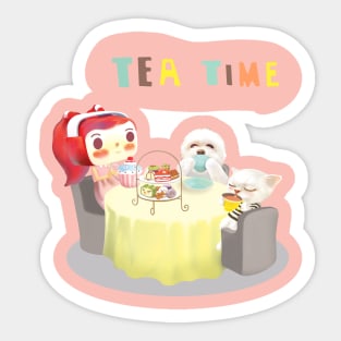 Tea Time Sticker